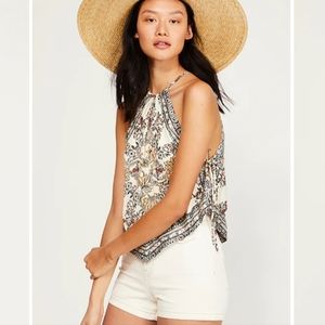 Free People Sofia Halter Top SZ.XS